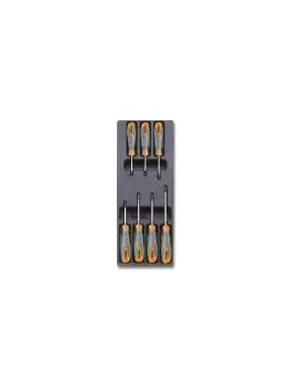 image of Beta Tools T175 7pc Torx Screwdriver Set in Hard Tray for Roller Cabs 024240175