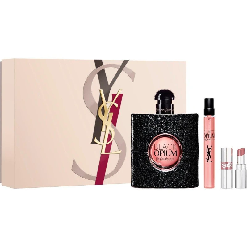 Image of Yves Saint Laurent Black Opium Eau de Parfum 90ml + 10ml + Mini Loveshine Set