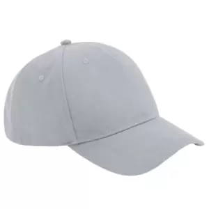 Image of Beechfield Unisex Adult Organic Cotton 5 Panel Baseball Cap (One Size) (Light Grey)