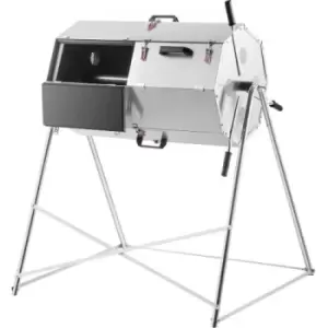 Image of VEVOR Compost Tumbler, 270L, Rustproof Stainless Steel Dual-chamber Garden Composter, Heavy-duty, All-season Outdoor Compost Bin, Fast-working System