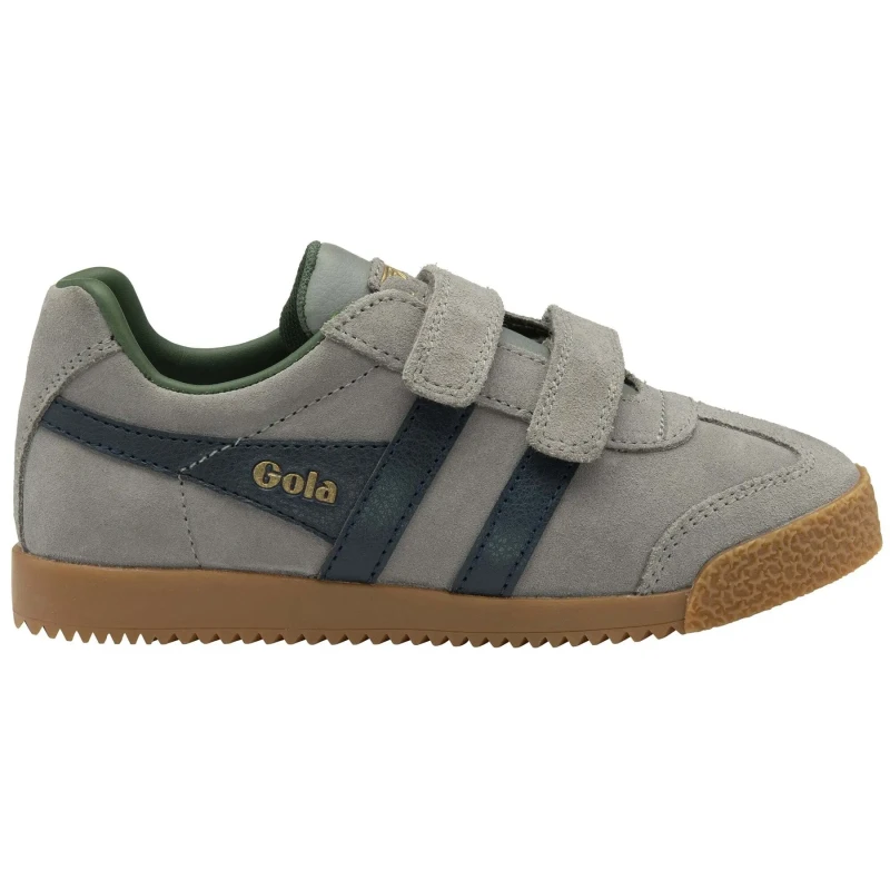 Image of Gola Child's Velcro trainers Gola Harrier Strap Trainer Gris Male 30