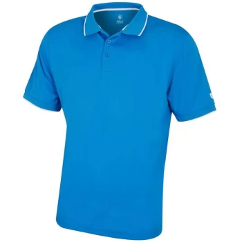 Image of Island Green Performance Polo Golf Shirt Mens - Sky Azure