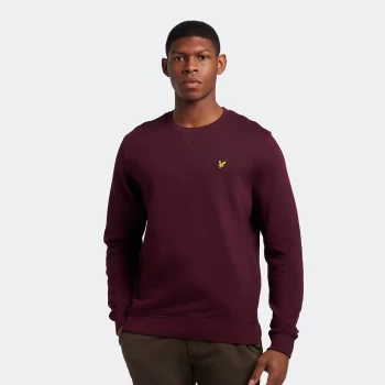 Image of Mens Crew Neck Sweatshirt - Burgundy - L