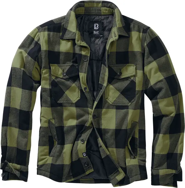 image of Brandit Lumberjacket Between-seasons Jacket Black olive L Men