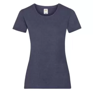 Image of Fruit Of The Loom Ladies/Womens Lady-Fit Valueweight Short Sleeve T-Shirt (Pack Of 5) (L) (Vintage Heather Navy)