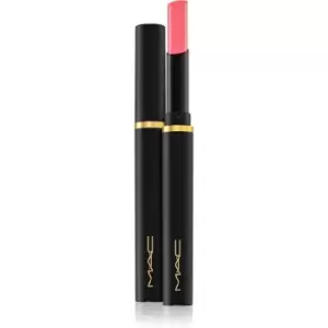 Image of MAC Cosmetics Powder Kiss Velvet Blur Slim Stick Moisturising Matte Lipstick Shade Sheer Outrage 2 g