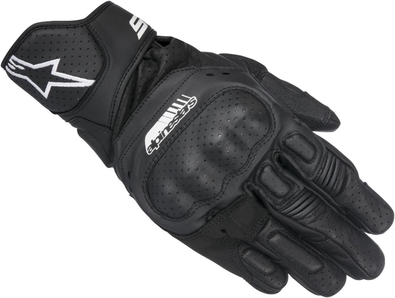 Image of Alpinestars SP-5 Leather Motorcycle Gloves L Black Black