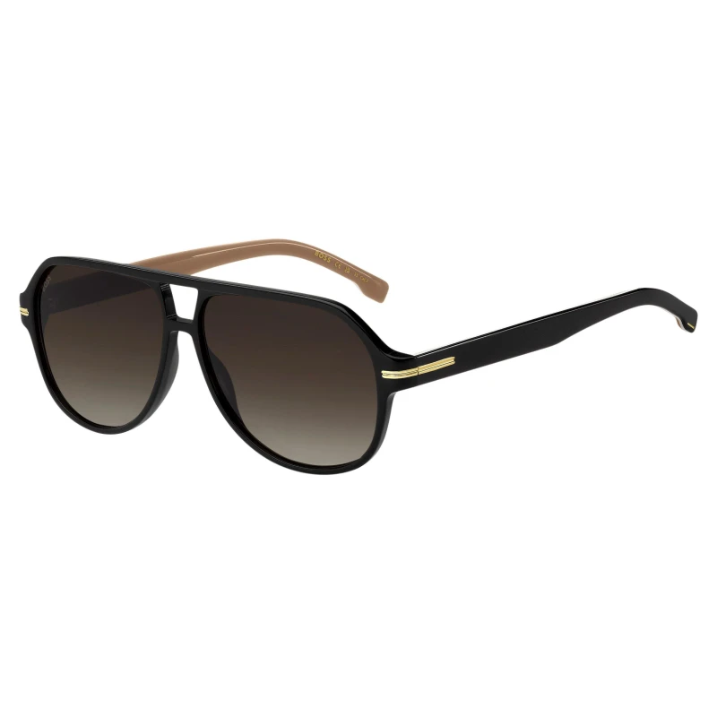 Image of Boss Mens Su Contemporary Square Sunglasses Black male One Size
