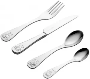 image of Viners Jungle 4 Piece Kids Cutlery Set