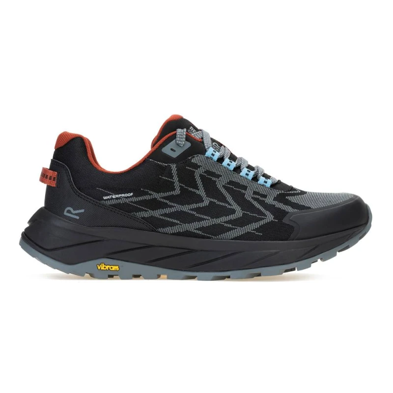 Image of Regatta Mens Cruize Waterproof Walking Trainers in Dark Grey Size: 8 Dark Grey Male 8
