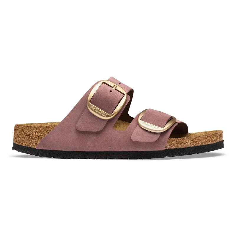 Image of Birkenstock Womens nubuck leather sandals Birkenstock Arizona Big Buckle Violet Female 41 Etroit