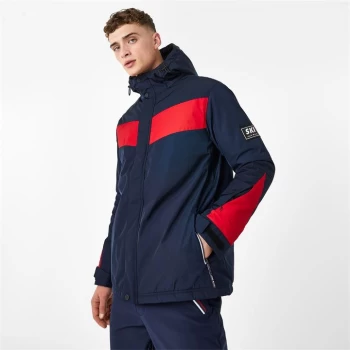 Jack Wills Hooded Zip Ski Jacket - Navy