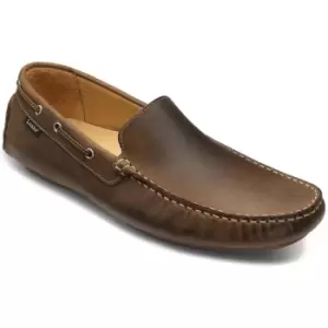 image of Loake Mens Donington Moccasins Shoes Brown Nubuck Leather 11 (EU45)