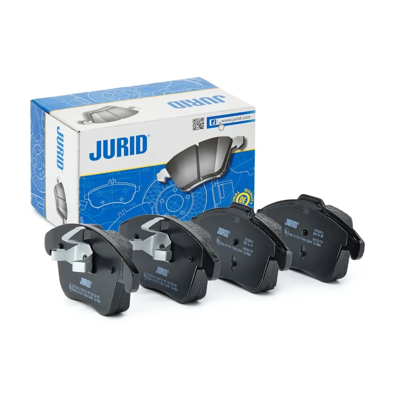 Image of JURID 573201J Brake pad set not prepared for wear warning indicator Brake Pad Set,disc brake (402)