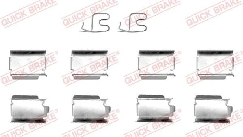 Image of QUICK BRAKE Brake pad fitting kit QUICK BRAKE 109-1246