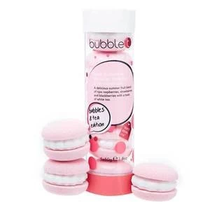 Bubble T Macaron Bath Fizzers Summer Fruits Tea 5 x 50g