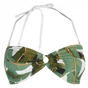 image of Vero Moda Vero Jungle Bandeau Bikini Top - 16 CLOUD DANCER