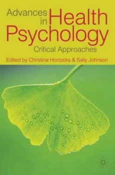 Image of Advances in Health Psychology by Christine Horrocks Book