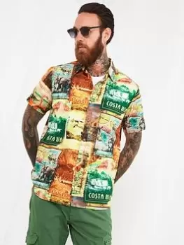 Image of Joe Browns Keeping In Touch Shirt - Green, Size 2XL, Men