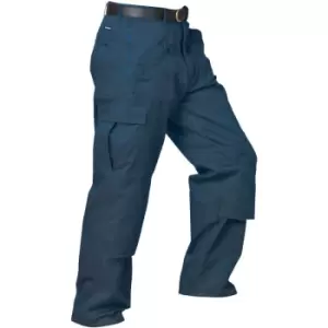 image of Portwest Mens Action Workwear Trousers (S887) / Pants (34 x Long) (Navy) - Navy