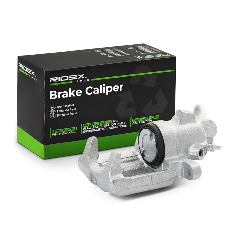 Image of RIDEX REMAN 78B0672R Brake caliper Rear Axle Grey Cast Iron Brake Caliper (78)