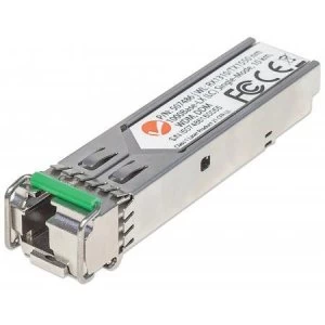 image of Intellinet Gigabit Fibre WDM Bi-Directional SFP Optical Transceiver Module 1000Base-Lx (LC) Single-Mode Port 10km WDM (Rx1310/Tx1550) Fiber Equivalent