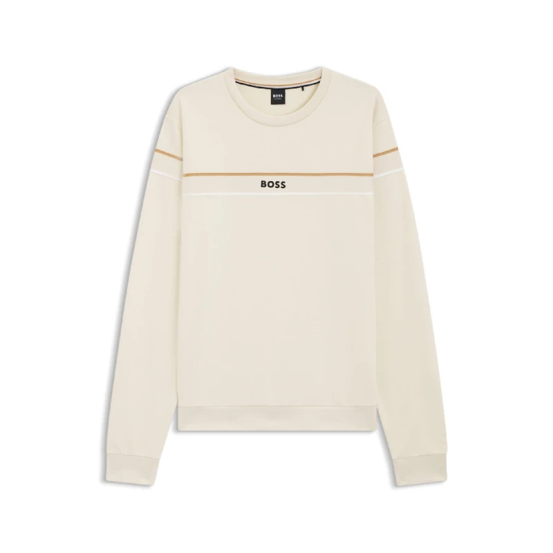 Image of Boss Iconic Crewneck Sweatshirt White male S