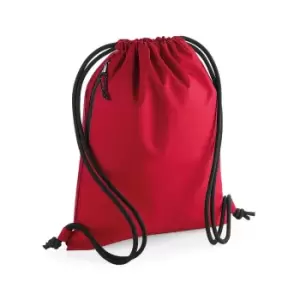 BagBase Unisex Recycled Gymsac (One Size) (Classic Red)