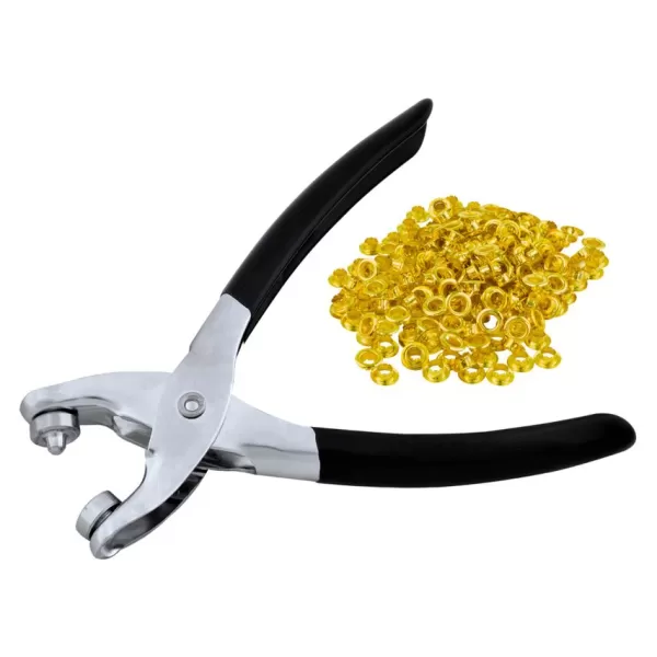 Image of Rolson Eyelet Pliers, 190mm, 100pc Eyelets