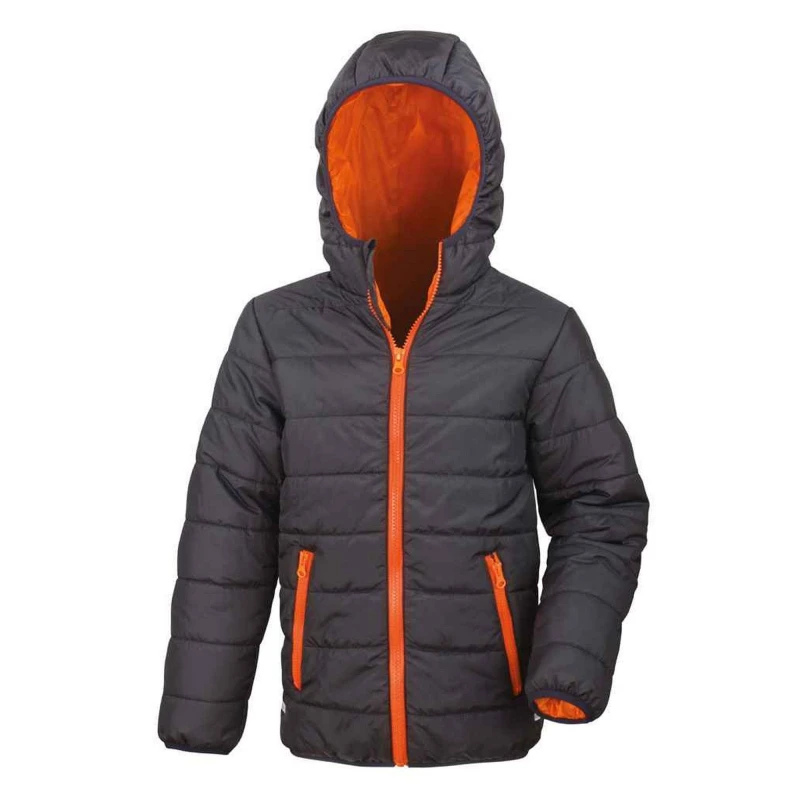 Image of Result Core Soft Padded Jacket in Black Size: 2-3 Years Black Unisex 2-3 Years