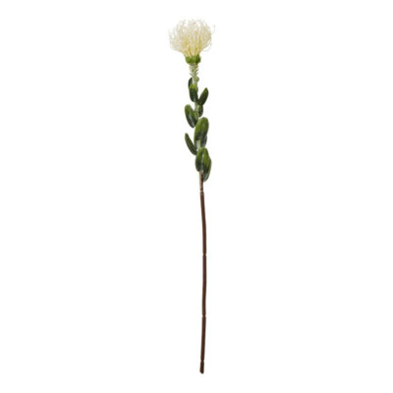 Image of Hill Interiors Pincushion Protea Spray Artificial Flower Cream (One Size)