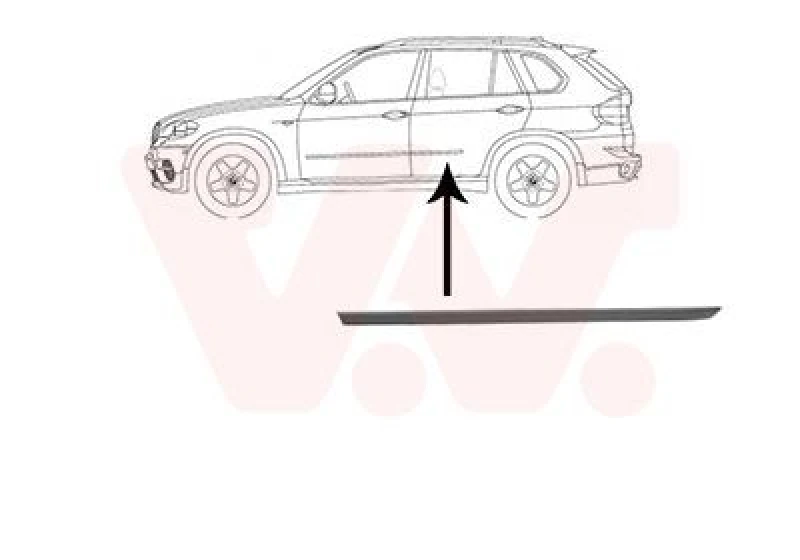 Image of VAN WEZEL Door moulding trim VAN WEZEL 0689425