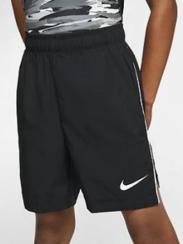 image of Nike Sportswear Older Boys Woven Training Shorts - Black