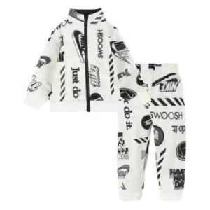 image of Nike All Over Print Tricot Tracksuit Baby Boys - Cream