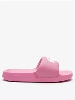 image of Lacoste Slide - Pink, Size 3, Women