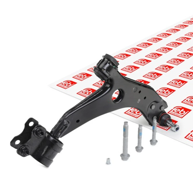 Image of FEBI BILSTEIN 40595 Suspension arm Control Arm, Steel, Lower, without ball joint, with rubber mounts Steel Track Control Arm (273)