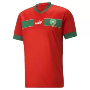 image of Puma Morocco Home Shirt 2022/2023 Mens - Red