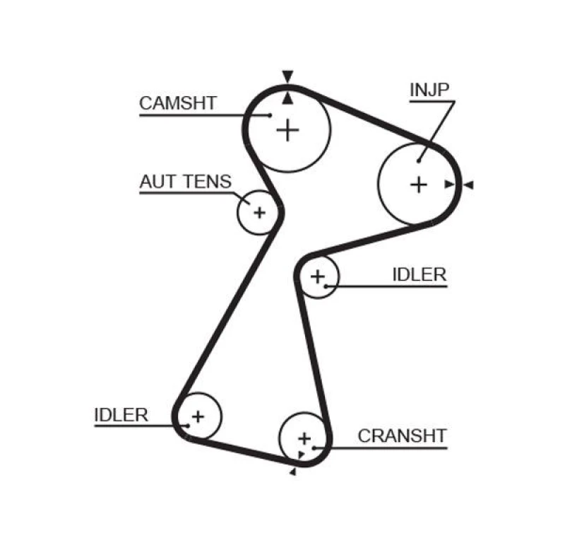 Image of GATES Timing Belt GATES 5561XS