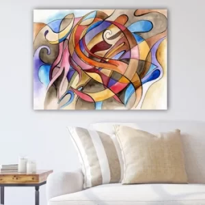Image of 349797698_70100 Multicolor Decorative Canvas Painting