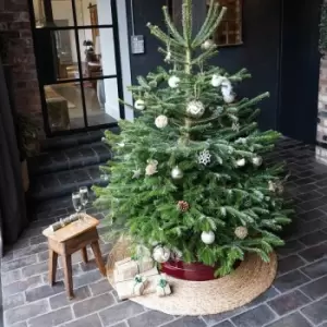 Image of Ivyline Seagrass Christmas Tree Mat 90cm