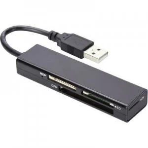 Image of ednet External memory card reader USB 2.0 Black