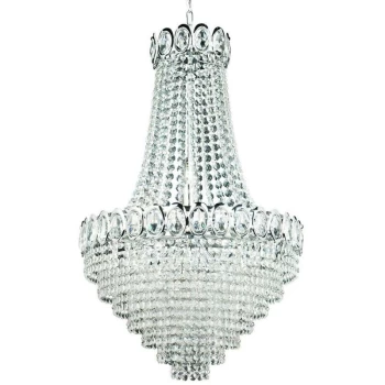 Image of Searchlight Lighting - Searchlight Louis Philipe - 11 Light Chandelier Chrome Finish, E14