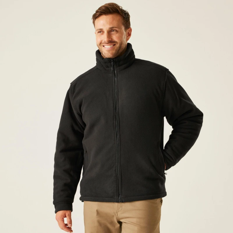 Image of Regatta Mens Asgard II Quilted Insulated Fleece Black male S