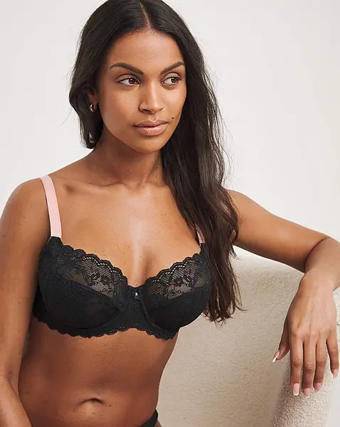 Image of Freya Freya Off Beat Balcony Bra Black Female 38HH EB45445