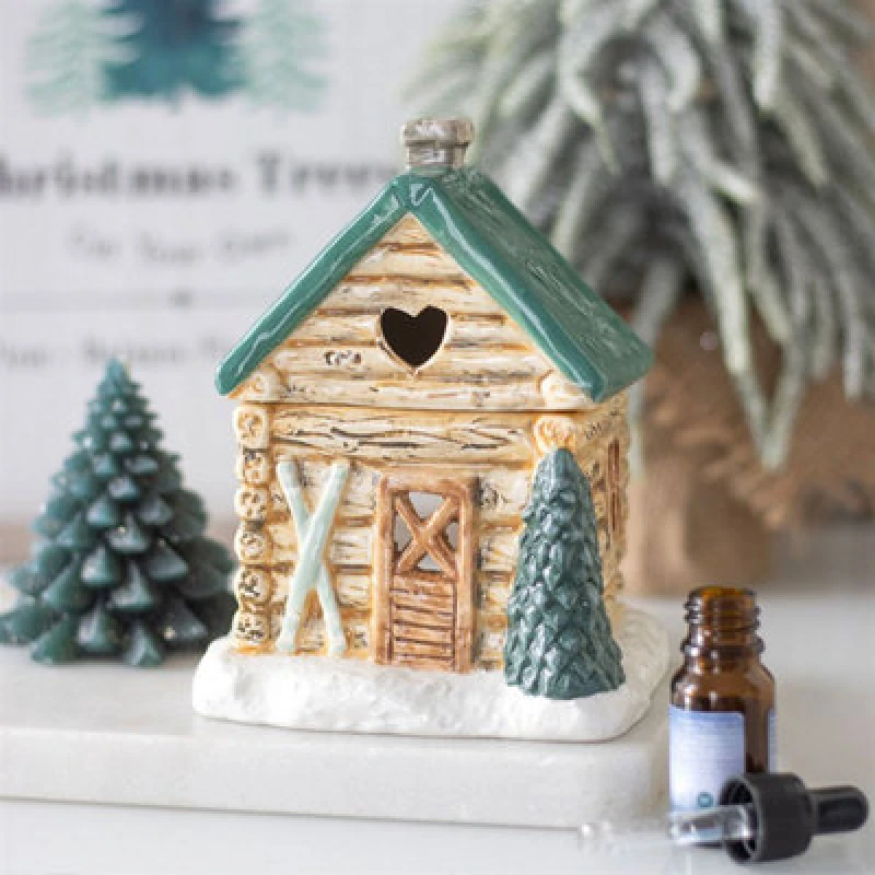 Image of Something Different Alpine Charm Ski Chalet Oil Burner