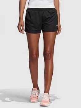 Image of adidas Designed 2 Move 3 Stripe Knit Short - Black, Size 2Xs, Women