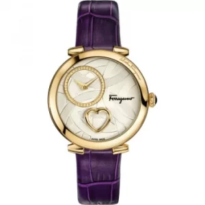 Ladies Salvatore Ferragamo Cuore Diamond Watch