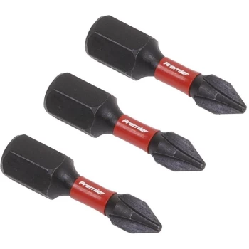 image of Sealey - AK8204 Phillips #1 Impact Power Tool Bits 25mm - 3pc