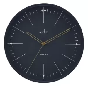 image of Acctim Solna Volcano Black 28cm Wall Clock