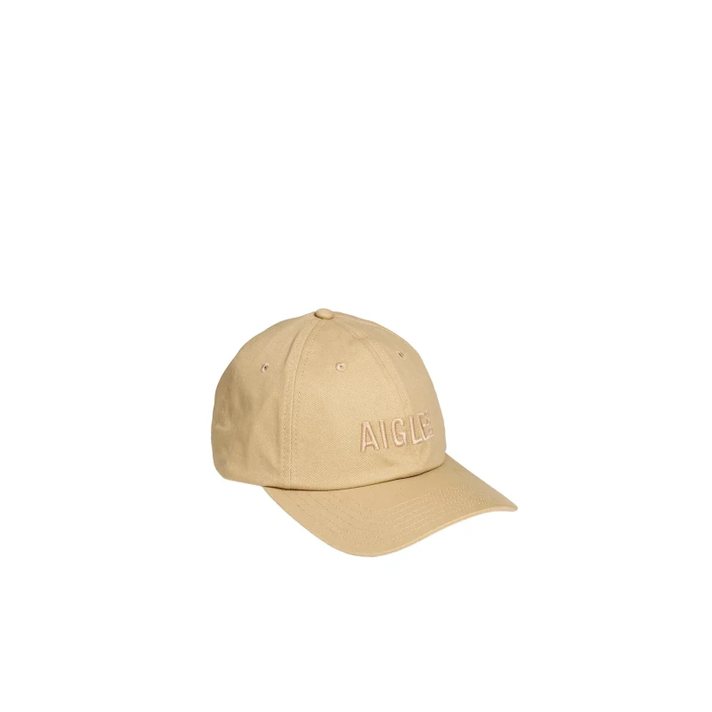 Image of Aigle Embroidered baseball cap Aigle Beige Male TU